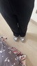 班尼路（Baleno）時尚拼接直筒褲女2025年秋冬季新款高腰藏肉加絨保暖百搭休閑褲 曬單實(shí)拍圖