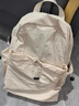 南木熊書(shū)包雙肩背包女初高中學(xué)生書(shū)包25新款登山包大容量短途輕便旅行包 輕便雙肩背包【米色】 曬單實(shí)拍圖