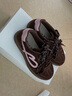 百麗流心曲奇雙鞋帶厚底德訓鞋增高跑步休閑板鞋B2873CM5 棕色  36 曬單實(shí)拍圖