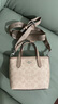 蔻馳（COACH）【官方授權店】女士city15小號單肩斜挎包托特包送女友禮物 CW032SVPWH淺卡其豆沙粉 曬單實(shí)拍圖