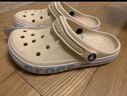 卡駱馳（CROCS）洞洞鞋貝雅卡駱班輕便耐磨一腳蹬休閑鞋|205089 冬日白/彩色-1LI 40 (250mm) 曬單實(shí)拍圖