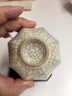 汝窯主人杯鐵線(xiàn)開(kāi)片可養花瓣異形品茗杯單杯薄胎手工汝瓷茶盞青瓷 米黃-八方主人杯 曬單實(shí)拍圖