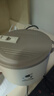 鹿色304不銹鋼泡面碗帶蓋大號宿舍學(xué)生食堂打飯盒帶飯盆方便面可瀝水 1700ML大容量【304內膽】米白色 曬單實(shí)拍圖