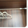 卡貝免打孔晾衣桿可伸縮衣櫥柜掛衣桿不銹鋼陽(yáng)臺橫桿衛生間浴簾桿1根 曬單實(shí)拍圖