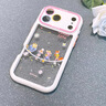 方哲適用蘋果17promax手機殼新款透明奶油硅膠防摔全包iphone16pro時尚可愛迪士尼帶斜跨繩女款保護套 古董白 iPhone 17 Pro Max 曬單實拍圖