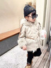 G.DUCKKIDS女童秋冬裝外套2025新款寶寶冬季洋氣加絨皮衣兒童上衣小女孩皮草 卡其 140 cm 曬單實(shí)拍圖