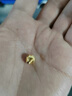 行金銀中黃金吊墜 999足金貓眼吊墜編手繩 DIY項鏈圓形珠吊墜送女友老婆 貓眼珠吊墜(多顆)克重多退少補 約0.95克 曬單實拍圖