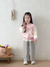 波步（BORBOON B）嬰兒外套2025秋裝新款女寶寶棒球服開(kāi)衫女童洋氣上衣兒童秋季衣服 【三件套】2355 90 曬單實(shí)拍圖
