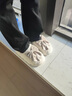 百慕傾臣棉拖鞋女士居家秋冬季新款月子保暖防滑加厚可愛(ài)蝴蝶結毛毛拖鞋女 白色 38-39 適合37-38 曬單實(shí)拍圖