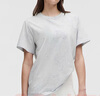 lululemon丨All Yours 女士棉混紡 T 恤 *Wash LW3IRES 阿爾卑斯白淀粉藍(lán)牛仔藍(lán)水洗云紋 XS 曬單實(shí)拍圖
