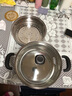 愛(ài)仕達（ASD）湯鍋 304不銹鋼小蒸鍋 帶蒸屜燉煮鍋 24CM燃氣電磁爐通用奶鍋B1-Z 曬單實(shí)拍圖