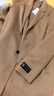 卡賓男裝 長(cháng)款毛呢大衣秋新款長(cháng)外套舒適合身時(shí)尚通勤韓版A 卡其色35 L /175/50 曬單實(shí)拍圖