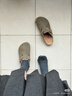 BIRKENSTOCK勃肯德國進(jìn)口男女款牛皮絨面革軟底Boston包頭拖鞋 灰色窄版560773 36 曬單實(shí)拍圖