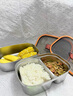 維艾（Newair）不銹鋼飯盒可微波爐加熱食品級(jí)分格餐盒學(xué)生專用上班族帶飯便當(dāng)盒 曬單實(shí)拍圖