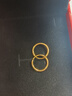 中國黃金（CHINA GOLD）光圈耳環(huán)足金時尚素圈女圓形養(yǎng)耳洞耳飾教師節(jié)生日禮物送女友老婆 今/次日達(dá)*光圈耳環(huán) 【一對】約1g 曬單實拍圖