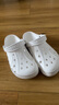 crocs卡駱馳洞洞鞋貝雅男鞋女鞋輕便耐磨一腳蹬拖鞋休閑鞋|10126 白-100 41 /42(260mm) 曬單實(shí)拍圖