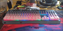 蝰蛇KM160 炫彩機械手感游戲支架鍵鼠套裝金屬拼色薄膜有線(xiàn)吃雞外設辦公臺式筆記本電腦USB通用 KM160黑莓-單鍵盤(pán) 曬單實(shí)拍圖