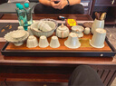 石茗堂汝窯功夫茶具套裝整套開(kāi)片可養家用辦公輕奢高檔泡茶壺蓋碗送禮 16頭青汝窯茶具套裝/青綠汝華組 曬單實(shí)拍圖