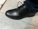 百麗通勤商務(wù)皮鞋男秋冬新商場(chǎng)款牛皮正裝鞋婚鞋CF01DCM9 經(jīng)典黑 42 (260mm) 曬單實(shí)拍圖