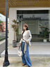 Calvin KleinJeans【新品禮盒】25秋季女士復(fù)古ck高腰寬松闊腿牛仔褲47D788G 186-牛仔藍(lán) 30 曬單實拍圖