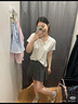 優(yōu)衣庫(kù)女裝竹節(jié)紗V領(lǐng)T恤/短袖棉白T上衣打底內(nèi)搭春夏新款483576 00 白色 M /160/84A 曬單實(shí)拍圖