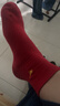 七匹狼【鴻運】本命年紅襪子男大紅棉襪蛇年中筒襪新年襪婚慶襪喜襪5雙 曬單實(shí)拍圖