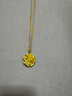 周大生（CHOW TAI SENG）黃金吊墜牡丹花掛墜玫瑰花櫻花七夕禮物送女友 國(guó)色牡丹4.35g 曬單實(shí)拍圖