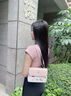 Ehangy輕奢包包女款2025年斜挎女包單肩腋下鏈條小方包七夕情人節(jié)送女友 糖果粉 曬單實拍圖