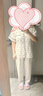 古今（GUJIN）七夕禮物新品冰絲睡衣女家居服睡褲仿真絲三件套裝大碼柔軟甜美L 曬單實(shí)拍圖