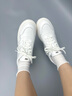 艾今（IIJIN）【蔡卓妍同款】超輕9cm厚底內(nèi)增高ins爆款百搭小白鞋女YF283IOA 白色 37 曬單實(shí)拍圖