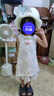 La Chapelle拉夏貝爾女童連衣裙2025新品洋氣兒童夏裝公主裙寶寶碎花背心裙子 米色 送帽子 120 建議身高111-120cm 曬單實拍圖