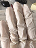 烏斯京（WOLSGIN）一次性手套丁腈手套100只中碼橡膠食品級加厚耐用廚房防護丁晴白 曬單實拍圖