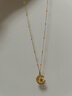 周大福滿天星光珠基礎(chǔ)鏈足金黃金項(xiàng)鏈(工費(fèi)360)45cm 約3.15g EOF1627 曬單實(shí)拍圖