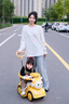 MAIGEMENG兒童扭扭車(chē)1-3歲防側翻搖搖車(chē)電動(dòng)車(chē)男女寶寶車(chē)嬰兒車(chē)可坐人遙控 【遙控電動(dòng)款】檸檬黃+音樂(lè )燈光+發(fā)泡軟輪+圍欄推桿 寶寶周歲生日禮物-下單送餐盤(pán) 曬單實(shí)拍圖