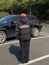 卡圖弛美式扎染燈芯絨休閑褲男秋季潮牌痞帥長褲子寬松直筒垂感闊腿褲 黑色 XL 曬單實拍圖