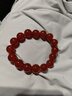 吉千年涼山南紅瑪瑙手鏈單圈南紅12mm手串本命年禮物柿子紅生日禮物 南紅12mm*16+1顆 曬單實(shí)拍圖