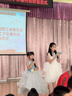 思妙星女童晚禮服輕奢小眾高端生日花童女孩公主裙兒童主持人鋼琴演出服 灰色 120 曬單實(shí)拍圖