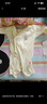 貝瑞加（Babyprints）新生兒連體衣2件裝嬰兒純棉衣服初生寶寶內(nèi)衣長袖薄款爬服 白黃52 曬單實拍圖