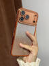 鯨咖2025新款適用蘋(píng)果17promax手機殼星宇橙閃粉水鉆iphone17air輕奢17pro簡(jiǎn)約透明ip17硅膠軟殼pm女款 【星宇橙】閃鉆邊框+閃粉卡-自帶鏡頭膜 iPhone 17 Pro M 曬單實(shí)拍圖