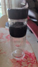 宜加美（YIJIAMEI） 茶水分離杯雙層玻璃杯男女玻璃水杯車載辦公商務(wù)泡茶杯 B801 寶藍色 440ml 曬單實拍圖