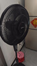 美的（Midea）電風(fēng)扇 家用風(fēng)扇 落地扇 7葉遠距強風(fēng)電扇 立式輕音節能可定時(shí)降溫 黑色機械款 【風(fēng)速309m/min】超級單品 曬單實(shí)拍圖
