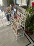全品屋書架兒童書桌落地一體靠墻繪本架置物架移動書柜簡易寶寶玩具收納 【90cm】4書架+2收納架+3收納盒 曬單實拍圖