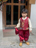 G.DUCKKIDS小黃鴨一周歲衣服男寶寶抓周禮服中國風(fēng)唐裝兒童百日宴套裝春秋季 亭臺周歲服四件套 90 建議1~2歲【 80-90cm】cm 曬單實(shí)拍圖