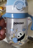 小土豆（potato）卡通熊寶寶水杯吸管杯兒童水杯嬰兒防摔吸管大寶寶tritan水杯 300ml 風(fēng)鈴藍 曬單實(shí)拍圖
