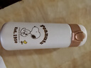 史努比(Snoopy)兒童保溫杯316不銹鋼男女小學(xué)生水杯戶外便攜提手杯壺幼兒園寶寶大容量杯子 500ml 7031牛奶白 曬單實拍圖