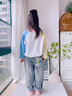 ONEDEW國際大牌女孩時(shí)尚寬松長(cháng)袖薄卡通t恤寶寶春秋關(guān)懷襯衫春裝2025新 白色 100cm(90-100cm2-3歲) 均碼 曬單實(shí)拍圖