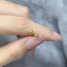 萃華金店足金999小方塊黃金耳釘5G簡(jiǎn)約百搭耳飾耳環(huán)七夕禮物送老婆女朋友 貓眼小豆豆圓珠耳釘約1g 曬單實(shí)拍圖