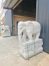 佳瑞園林福建惠安花崗巖雕大象酒店別墅門(mén)口擺件看門(mén)石象 蝦紅120cm(80身+40座) 曬單實(shí)拍圖