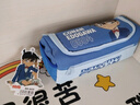 簡繁名偵探柯南聯(lián)名筆袋小學(xué)生大容量文具盒男孩鉛筆盒初中生男生高顏值文具袋 開學(xué)季必備用品 藍(lán)色 曬單實(shí)拍圖
