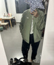 adidas情侶款復(fù)古風(fēng)梭織立領(lǐng)夾克外套男女阿迪達(dá)斯官方三葉草 亮白 S 曬單實(shí)拍圖